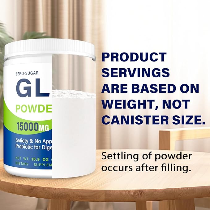 GLP-1 Supplement, Max Strength GLP-1 GLP1 Powder Supplements for Women & Men, Natural GLP-1 Support with Akkermansia Probiotic, High Fiber for Digestive & Gut, Metabolism, Energy, Vegan, 4 Pack