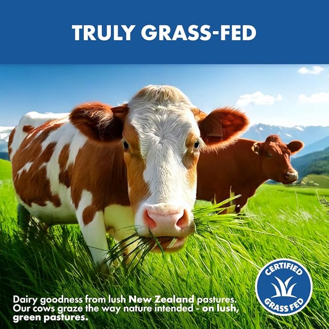 Opportuniteas Grass Fed Whey Protein Powder Concentrate - Unflavored & Unsweetened - Pure Protein Supplement for Drink, Smoothie, Shake, Cooking & Baking - Non GMO, Hormone Free & Gluten Free - 5 lb