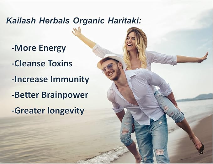 Organic Haritaki Capsules – 2420MG - Improves Digestion - Detoxification & Rejuvenation – Maintains Regularity - Brain Function- 100 Capsules Terminalia chebula | Vegan, Non-GMO