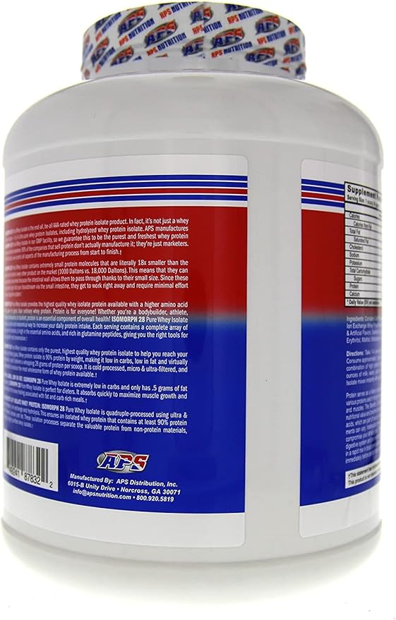 APS Nutrition Isomorph Protein Powder Supplement | Whey Protein Isolate | Ultra- Filtered | 28g Protein | Cookies & Cream, 5 Pound (Pack of 1)