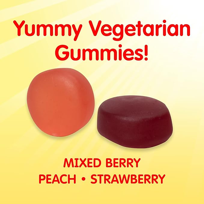 Sesame Street Vitamin D3 Gummies for Kids 2+, 600 IU of Vitamin D per Gummy, 6 Month Supply, Free of Gluten, Dairy, Peanut & Gelatin, Immune, Bone and Teeth Support, Non-GMO, 180 Vegetarian Gummies