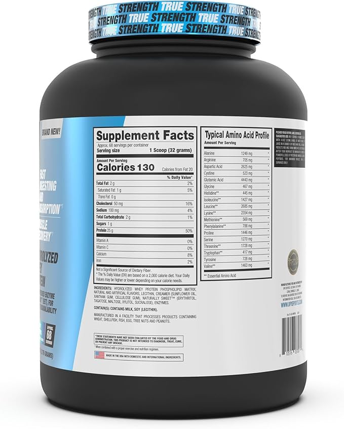 BPI Sports Hydro HD - 100% Hydrolyzed Whey Protein Powder - Muscle Growth, Recovery, 25g of Protein, Low Carb, Low Sugar, Fast Absorbing (68 Servings, Fruity Loopers)