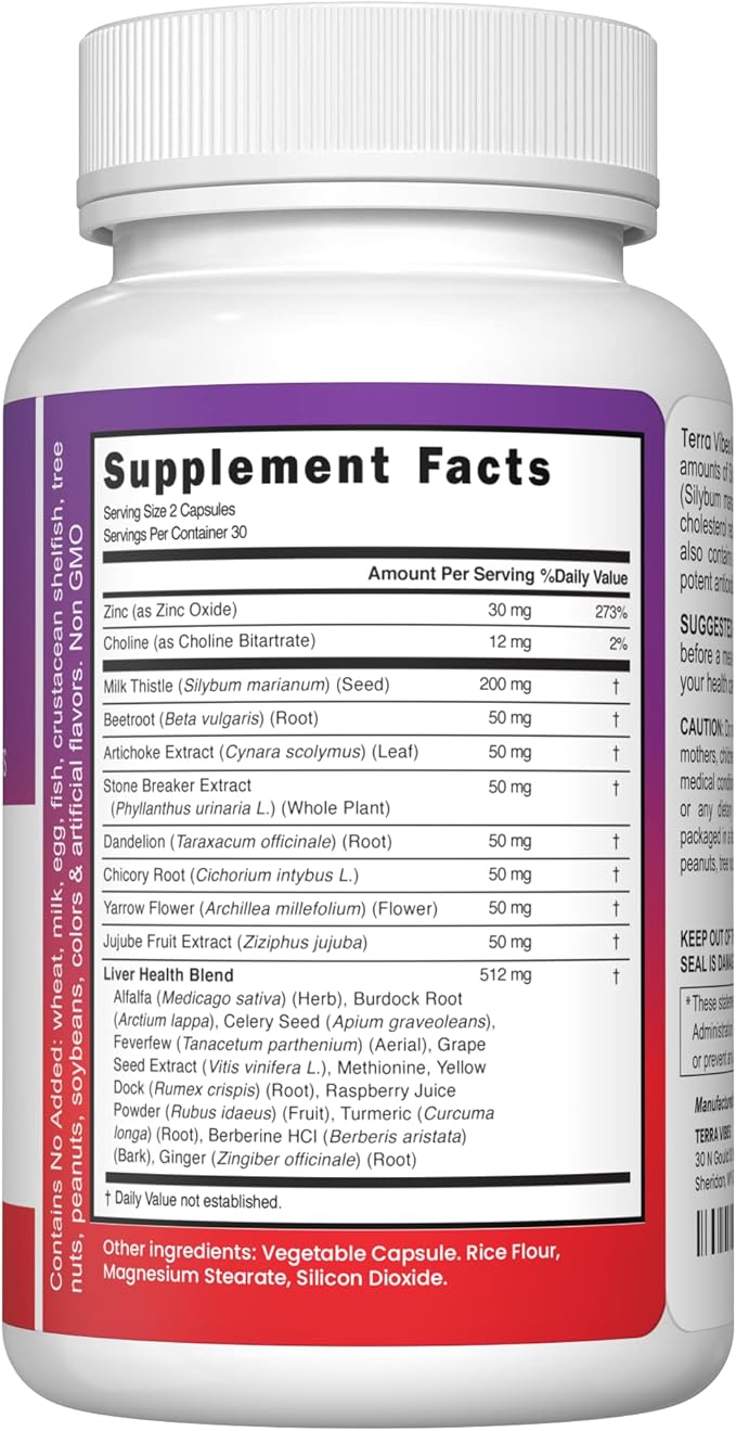 Liver Cleanse Detox Milk Thistle Liver Support 1000mg High Potency Liver Focus Supplement with 22 Ingredients - Natural Detoxifier & Regenerator with Silymarin Extract