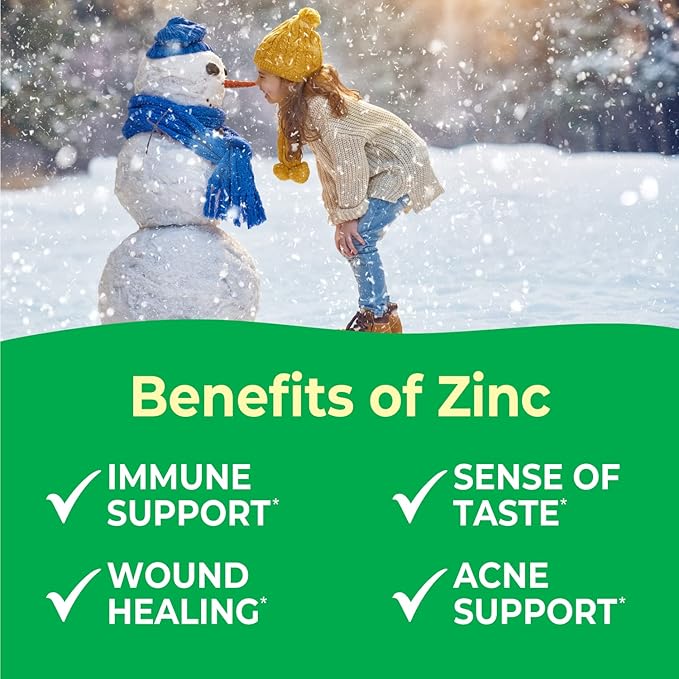 Kids Zinc 15mg Chewable Tablets - Natural Cherry Flavor - Vegan, Vegetarian, GMO-Free, Gluten Free, Nut Free Vitamins - Dietary Supplement for Immune Support - for Children - 120 Chewables