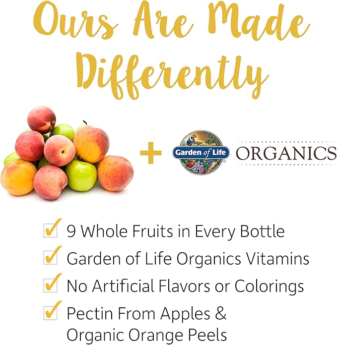 Garden of Life Organics Women 40+ Gummy Vitamins - Berry - Certified Organic, Non-GMO, Vegan, Kosher Complete Multi - Methyl B12, C & D3 - Gluten, Soy & Dairy Free, 120 Real Fruit Gummies
