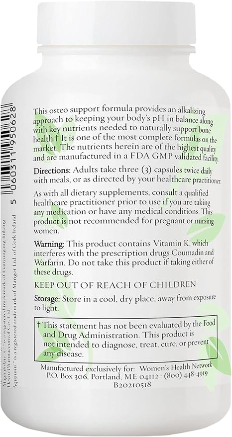 Women's Health Network Better Bones Builder Specially Formulated Multivitamin for Women with Greater Risk for Bone Health Issues - 180 Capsules (1 Bottle)