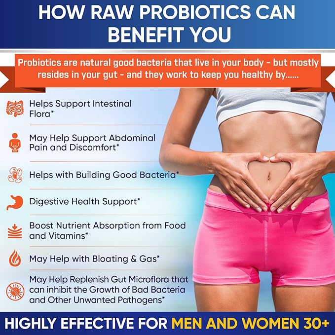Organic Probiotics 100 Billion CFU, Dr Formulated Probiotics for Women, Probiotics for Men and Adults, Complete Shelf Stable Probiotic Supplement with Prebiotics & Digestive Enzymes; 30 Capsules