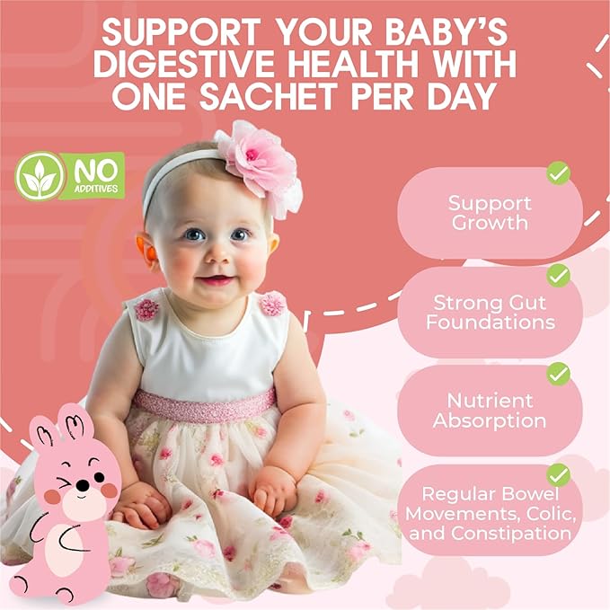 A Step 2 Activity Probiotics Powder for Infants & Babies, Support Infant Gut Health, Easy-to-Take Powder, Age 3+ Months, Multi-Strain 3 Billion CFU, 90g (30 Packets) - 1 Month Supply