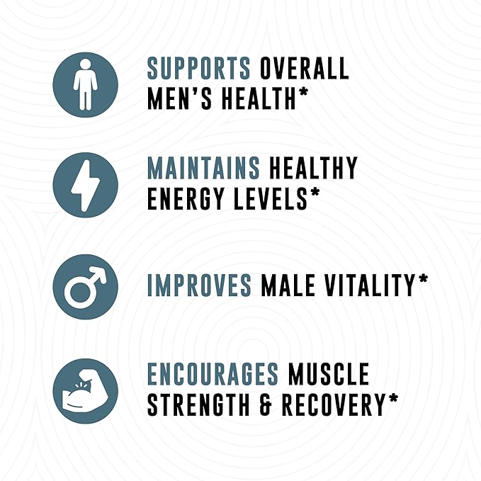 Boron Supplement For Men With Tongkat Ali - Boron 10mg, Vitamin D3, Zinc Picolinate 30mg, Longjack Tongkat Ali For Men - Boron Citrate For Men’s Health - Non GMO, Gluten Free, No Allergens - 30 ct