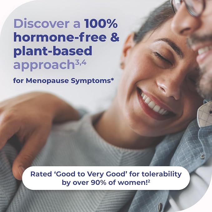 Good Night - Menopause Symptoms Relief & Restful Sleep Support - Clinically Proven Ingredients - Menopause Supplements - Black Cohosh - Estrogen-Free - Made in Germany - 60 Tablets