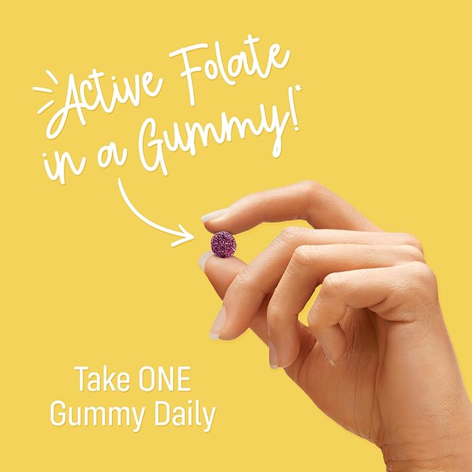 Smart for Life L-Methylfolate Gummies with Vitamin B12 Raspberry Flavor - 10mg - 60 Gummies - Active Folate 5 MTHFR Support Supplement Professional Strength - Doctor Designed Methyl Folate