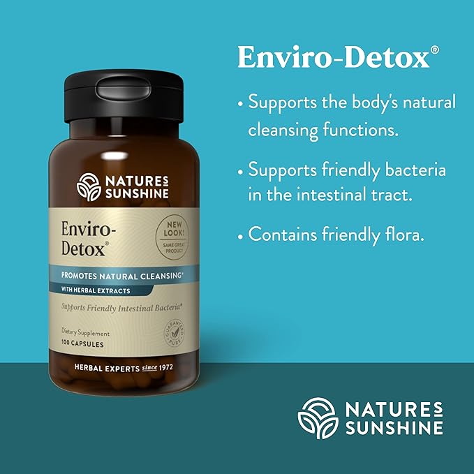 Nature's Sunshine Enviro-Detox, 100 Capsules | Removes Pollutants and Toxins that can Build Up, Slow Normal Cleansing, and Supports Digestion