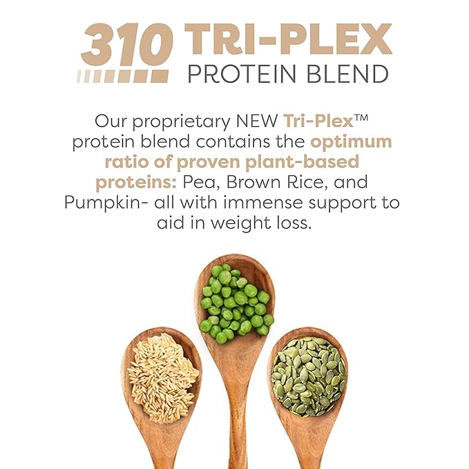 310 Nutrition - All-In-One Meal Replacement Shake - New Formula with Fiber Rich Vegan Superfood Blend - Natural Sweeteners - Low Carb Shake, Keto & Paleo Friendly - Gluten Free - 26 Essential Vitamins & Minerals - Variety Shake Box - Chocolate Bliss