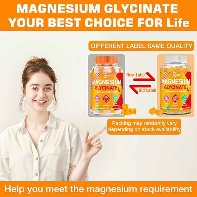 Magnesium Glycinate Gummies 1500mg - Sugar Free Magnesium Gummies for Women & Men, with L-Theanine, Ashwaganha, for Energy, Rest* & Muscle, Shelf Stable,60 Magnesium Gummies for Kids