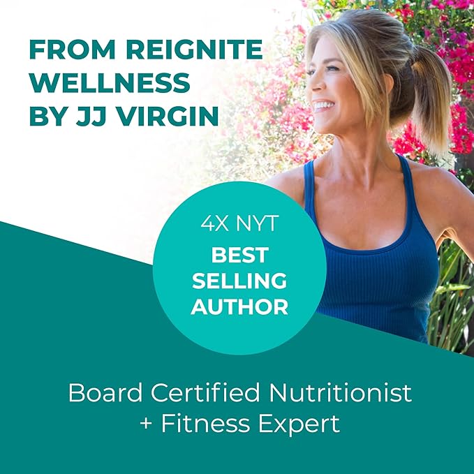 Reignite Wellness Vanilla Paleo-Inspired All-in-One Shake - Bone Broth Protein Powder - Healthy Shake Supports Lasting Energy with 20g of Protein (30 Servings, 2.3 lbs) - by JJ Virgin