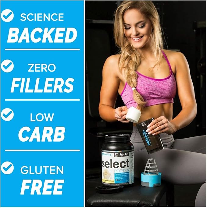 PEScience Select Low Carb Protein Powder, Frosted Sugar Cookie, 27 Serving, Whey and Casein Blend, Keto Friendly, Gluten Free, Best Tasting, Clean Isolate for Women and Men