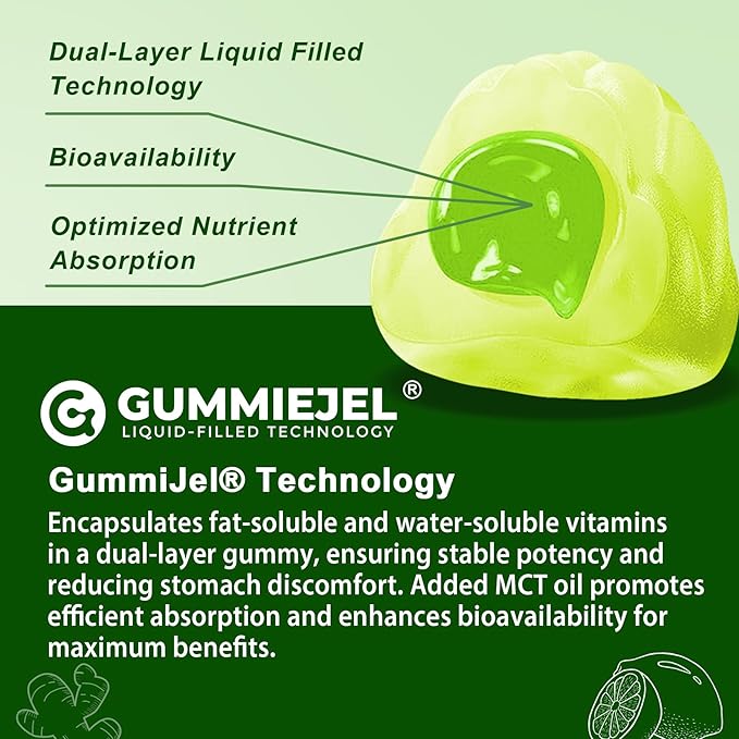 Multivitamin For Men 50 + Plus, Sugar Free Men Multivitamins Gummies w/Omega-3, Coq10, D3k2, Calcium, Magnesium, Zinc, Vitamins A, C & E, Mens Vitamins for π§πΎβ€π±π, Antioxidant, Brain, Bone, 60cts