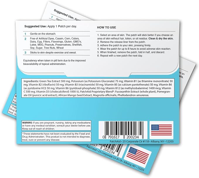 Metabolism Plus Topical Patch by PatchAid 30-Day Supply