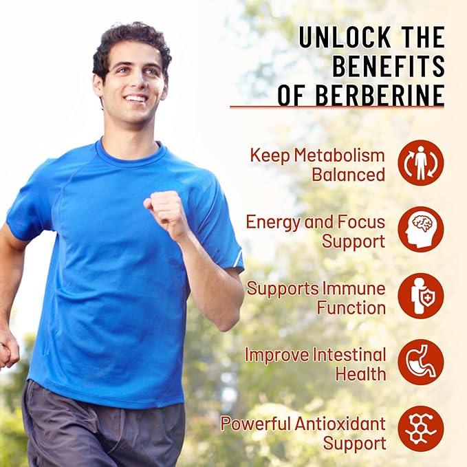 Berberine Gummies, Berberine HCL with Ceylon Cinnamons, Magnesium Citrate, Milk Thistle Supplement for Adult and Kids, Mixed Berry Flavored 120 Cts