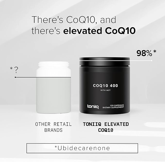 CoQ10 400mg Extra Strength - Ultra High Purity with MCT Oil for Superior Absorption - 98% Purified - Third-Party Tested, 120 Veggie Capsules