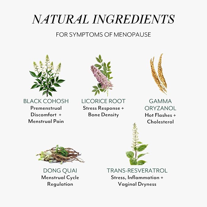 Veracity Menopause & Perimenopause Support Supplement for Women - Natural Relief for Hot Flashes, Night Sweats, Mood Swings & Low Estrogen - Estrogen Supplement for Women