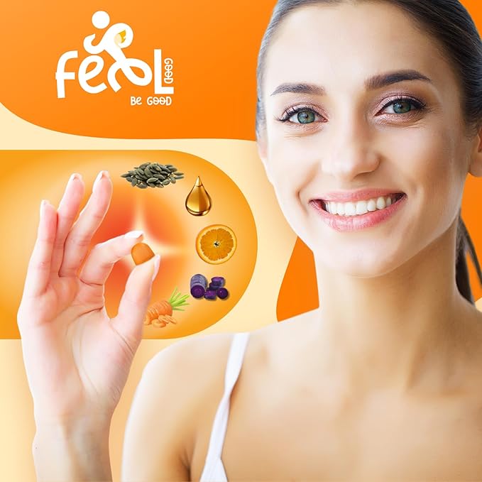 Pumpkin Seed Oil Gummies 4,000 mg for Hair Growth, Urinary Tract Support, Bladder Control Supplement, Younger Looking Skin & Face, Rich in Omega 3, Omega 6 & Essential Fatty Acids– Sugar-Free!