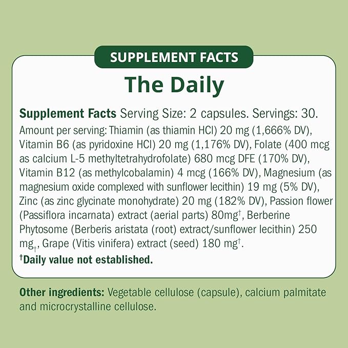 Semaine Daily Hormone Balance – Clearer Skin, Enhanced Moods, Deeper Sleep & Happier Hormones. Hormone-Free, Vegan Capsule, Multi-Symptom Support (60 ct)