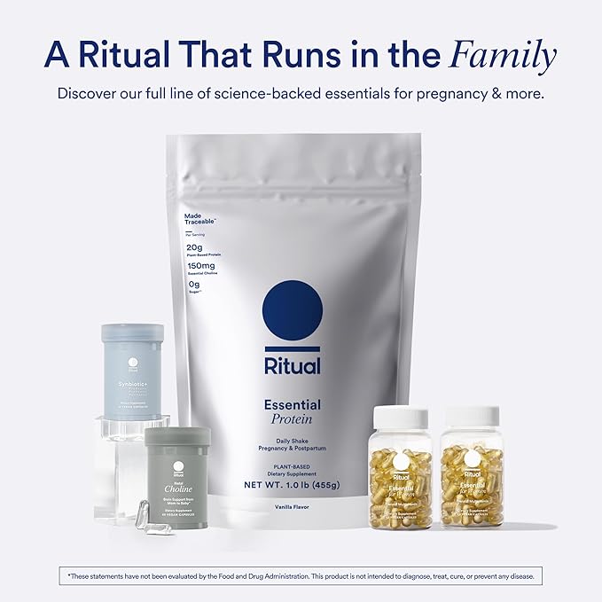 Ritual Postnatal Multivitamin and Gut Duo Supplements with Postnatal Vitamins and Synbiotic+: 3-in-1 Probiotic, Prebiotic, Postbiotic, Supports Lactation, and Gut Health, 30 Day Supply