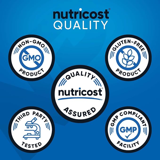 Nutricost HMB (Beta-Hydroxy Beta-Methylbutyrate) 1000mg (120 Capsules) - 500mg Per Capsule, 60 Servings - Gluten Free and Non-GMO