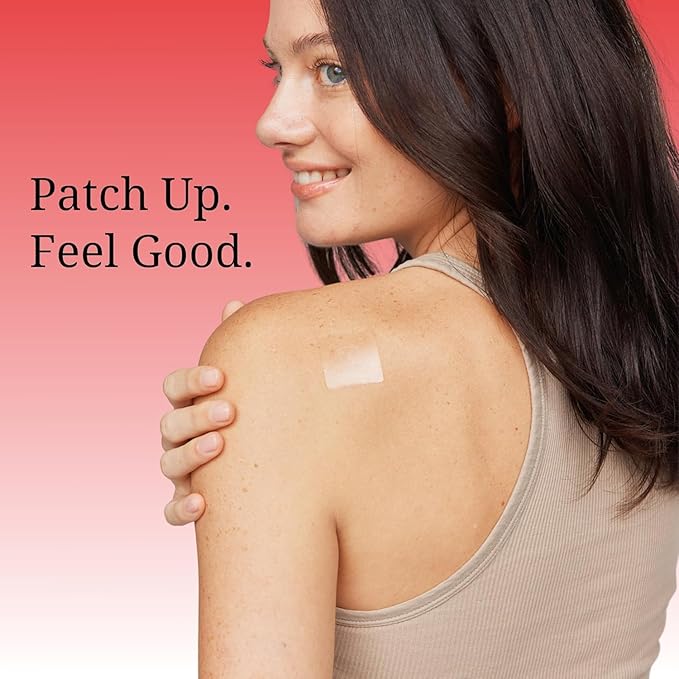 Energy Patches - 30 Topical Patches with Caffeine from Guarana Extract, Taurine, Glucuronolactone, Green Tea, Vitamin B3, B5, B6, Transdermal Caffeine Energy