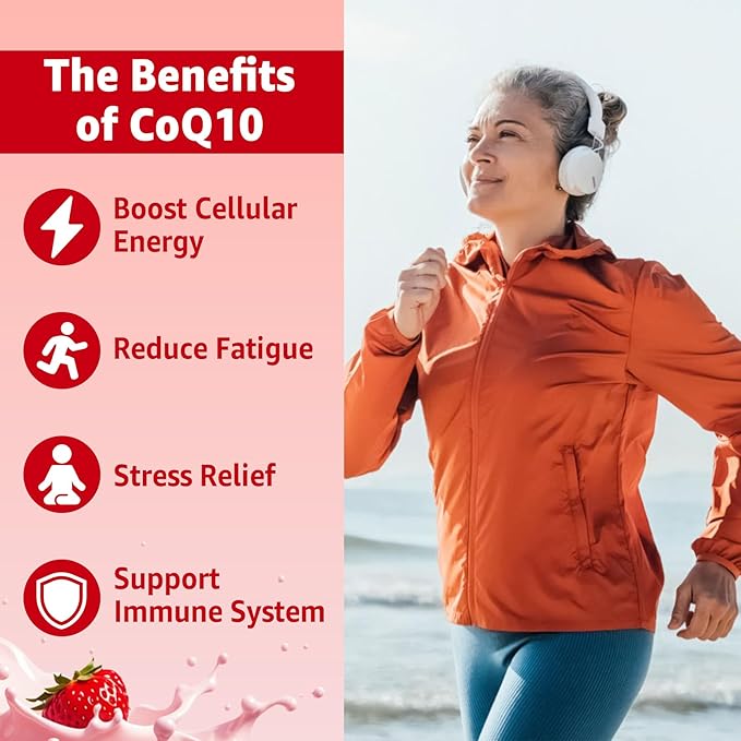 Sugar Free CoQ10 200mg Filled Gummies, 5X Better Absorption CoQ10 w/Resveratrol, Alpha Lipoic Acid, Omega-3, Vitamin E, C, Coenzyme Q10 for Cellular Energy, Heart, Brain, and Antioxidant (1Pack)