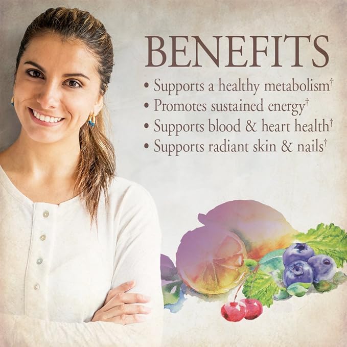 Garden of Life Multivitamin for Women - Organics Women's Once Daily Multi - 60 Tablets, Whole Food Multi with Iron, Biotin, Vegan Organic Vitamin for Women's Health, Energy Hair Skin and Nails