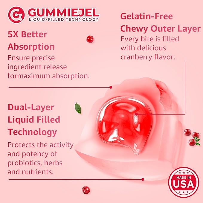 Sugar Free Menopause Supplement Filled Gummies for Women, Menopause Probiotics Hormone Balance Gummies with Ashwagandha, Dong Quai & Black Cohosh for Hot Flashes, Night Sweats, Mood Swings, Gut Health