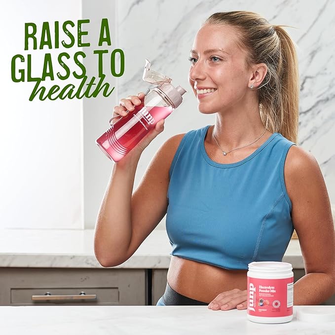 JUNP Electrolytes Powder No Sugar No Carbs – Fresh Squeezed Lemonade Drink Mix - Potassium & Salt Electrolyte Hydration Powder Zero Calorie Sugar Free Electrolyte Powder, Keto Friendly, 180 Servings