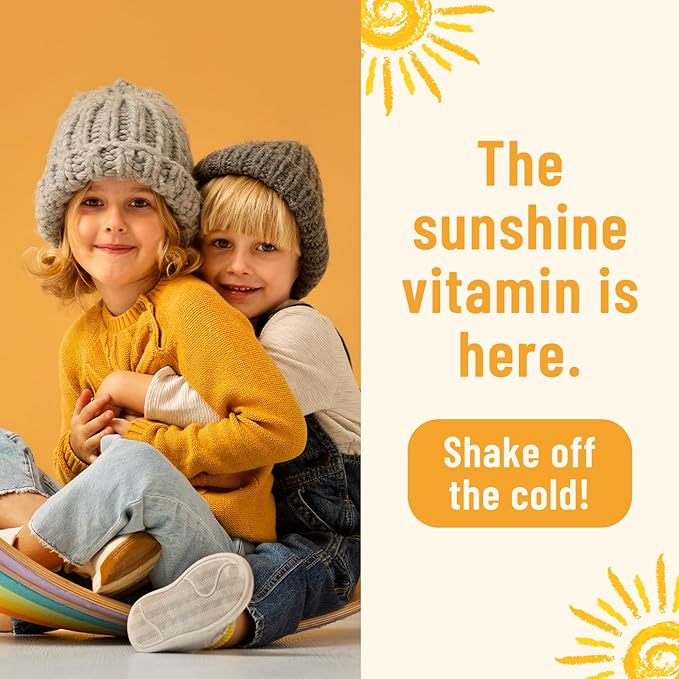 Vitamin D3 K2 Drops for Kids - Omega 3, Vitamin E, Calcium, Magnesium & Zinc for Better Absorption - Liquid MK7 1000 IU D3 for Healthy Bones, Teeth & Heart Support - Non-GMO, 2 Fl Oz