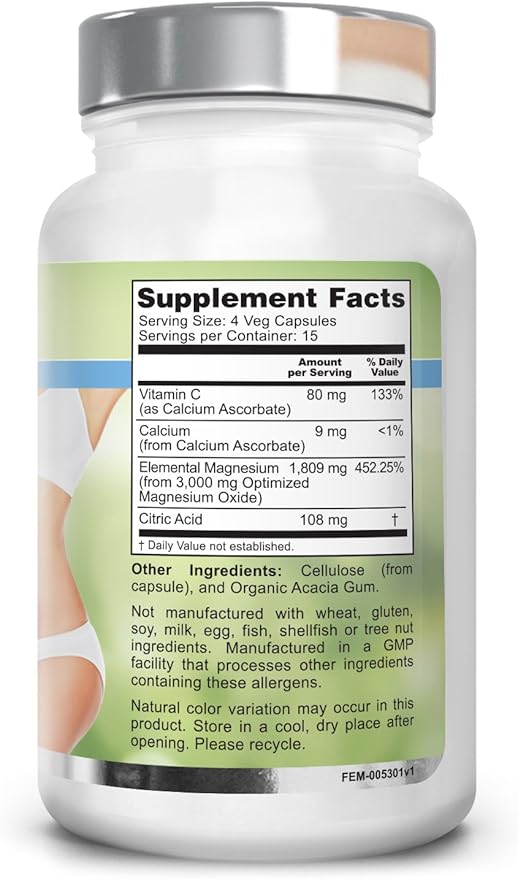 Oxy-Purge 750 mg 60 Vcaps - Natural Magnesium Oxide Oxygen Based Colon Cleanse Gentle Laxative Supports Healthy Digestive Tract Regularity