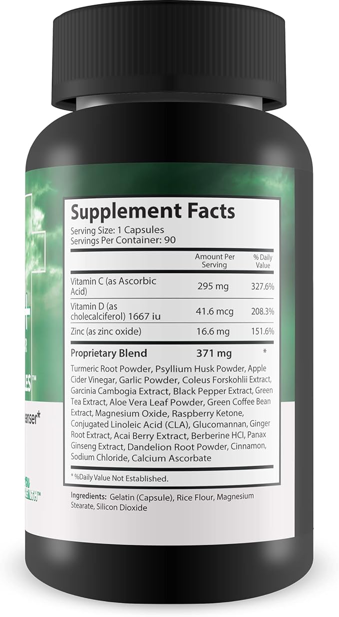 Pro Divinity Labs Keto + Apple Cider Vinegar 90 Day Supply Cleanse Capsules - Keto Friendly Body Cleanser to Promote Overall Health - Premium Antioxidant & Fiber Support for Digestive & Immune Health