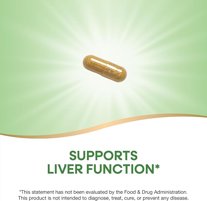 Nature's Way Thisilyn with Standardized Milk Thistle Extract, Supports Liver Function*, Silymarin, Vegan, 100 Capsules (Packaging May Vary)