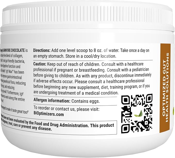 Microbiome Breakthrough Repair Powder - Chocolate Flavor - Has Lactobacillus Strains, Bone Broth & Collagen - Source of L-Glutamine - Gas & Bloating Relief - Improves Gut Health - 30 Servings - 150g
