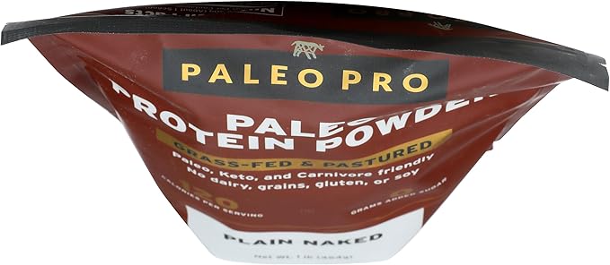 PaleoPro Protein Powder Grass-Fed, Pastured, Cage-Free Protein | Gluten Free, Dairy Free. No Sugar, Soy, Grains or Net Carbs | Paleo & Keto Friendly - 15 Servings (16 oz, Plain)