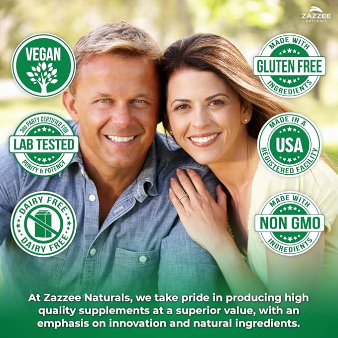 Zazzee Extra Strength Saw Palmetto 20:1 Extract, 6000 mg Strength, 40% Fatty Acids, 120 Vegan Capsules, 4 Month Supply, Concentrated and Standardized 20X Extract, Non-GMO, All-Natural, Made in the USA