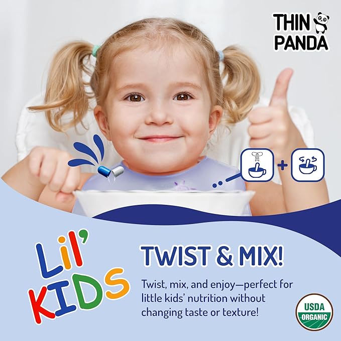 Lil' Kids Organic Vitamin D3 Supplement | 100% Of Your RDA | For Strong Bones & Healthy Immunity | Unique Twist & Mix Design | GMO Gluten Vegan & Taste Free | For Toddlers Ages 3 & Under | 90 Servings