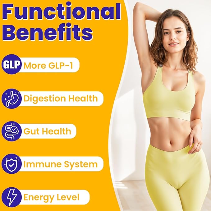 GLP-1 Supplement Probiotic | Support GLP-1 Naturally, GLP-1 with 300 Billion AFU Akkermansia Probiotic, GLP1 Probiotics for Women & Men, GLP 1 Supplement, GLP-1 Levels, 60 Capsules