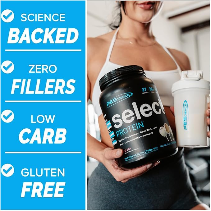 PEScience Select Protein Powder, 27 Serving, 31 oz, Peanut Butter Cookie