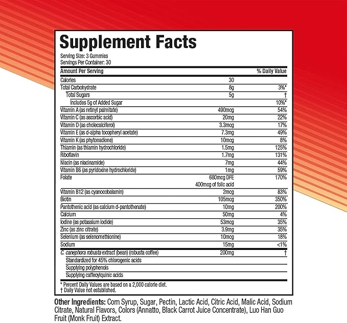 Hydroxycut Gummies (Pack of 2) - 99% Caffeine Free - Metabolize Carbs, Proteins & Fats - Includes 15 Essential Vitamins & Minerals - for Women & Men