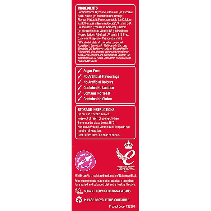 NATURES AID Multivitamin Drops For Children, 50 ML