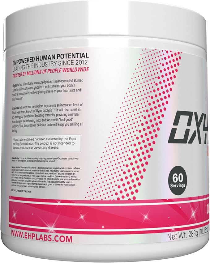 EHP Labs OxyShred Pre Workout Powder - Preworkout Powder with L Glutamine & Acetyl L Carnitine, Energy Boost Drink - Cosmic Blast, 60 Servings