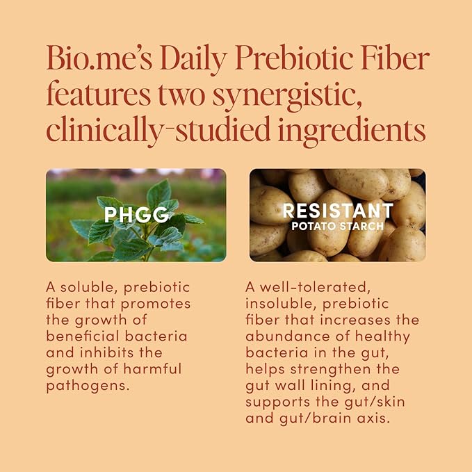 Daily Prebiotic Fiber (Chai) - Fiber Supplement Powder for Digestive Health & Gut Health - Fiber Powder Prebiotics, Non-GMO, Gluten & Sugar Free Soluble Fibre Supplements-30 Servings