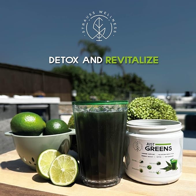 Just Greens - Superfood Powder - Chlorophyll, Spirulina, Moringa, Aloe Vera & Barley.
