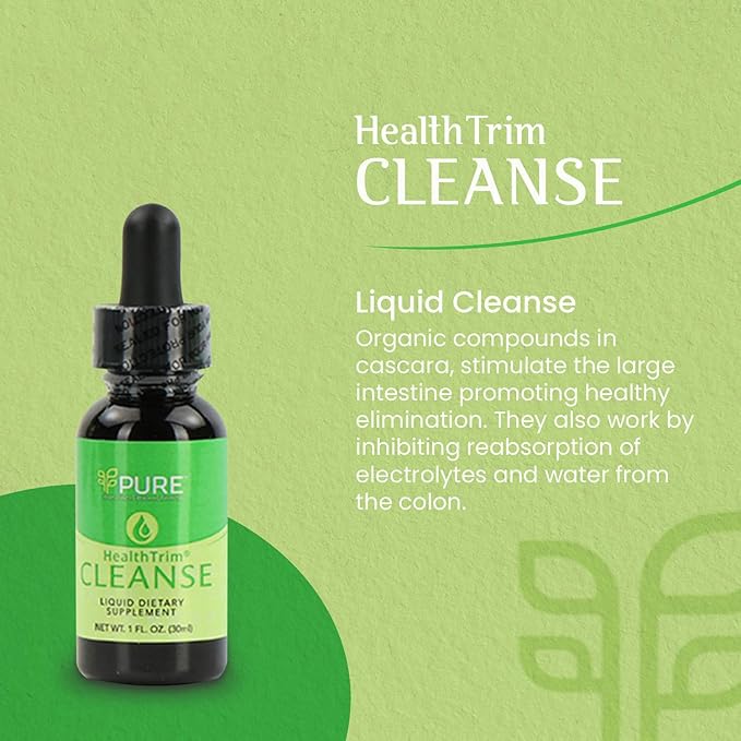 PURE Cleanse, Liquid 1oz. - Nature's Gentle Cleanse with Cascara Sagrada for Occasional Constipation, Promotes Digestive Health, Vegan-Friendly, Contains Probiotics for Optimal Gut Health Support